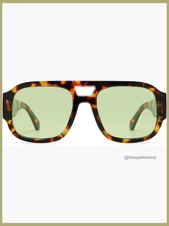 Vintage Square Aviator Sunglasses UV400 main image 6